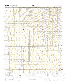 Dos Cabezas SW Arizona Current topographic map, 1:24000 scale, 7.5 X 7.5 Minute, Year 2014