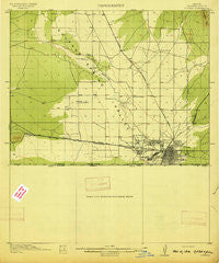 Douglas Arizona Historical topographic map, 1:62500 scale, 15 X 15 Minute, Year 1914