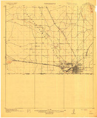 Douglas Arizona Historical topographic map, 1:62500 scale, 15 X 15 Minute, Year 1914