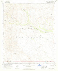 Dourine Canyon Arizona Historical topographic map, 1:24000 scale, 7.5 X 7.5 Minute, Year 1966