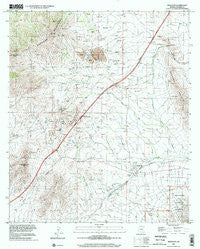 Dragoon Arizona Historical topographic map, 1:24000 scale, 7.5 X 7.5 Minute, Year 1996