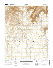 Driftwood Canyon Arizona Current topographic map, 1:24000 scale, 7.5 X 7.5 Minute, Year 2014