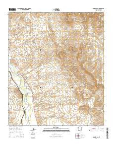 Dudleyville Arizona Current topographic map, 1:24000 scale, 7.5 X 7.5 Minute, Year 2014