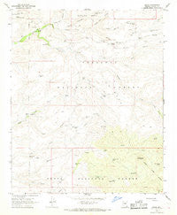 Dugas Arizona Historical topographic map, 1:24000 scale, 7.5 X 7.5 Minute, Year 1967