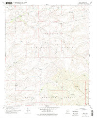 Dugas Arizona Historical topographic map, 1:24000 scale, 7.5 X 7.5 Minute, Year 1967