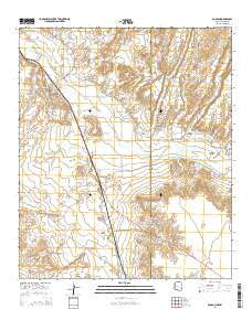 Duncan Arizona Current topographic map, 1:24000 scale, 7.5 X 7.5 Minute, Year 2014