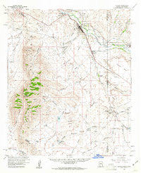 Duncan Arizona Historical topographic map, 1:62500 scale, 15 X 15 Minute, Year 1960