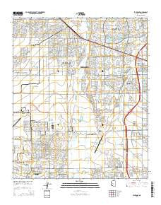 El Mirage Arizona Current topographic map, 1:24000 scale, 7.5 X 7.5 Minute, Year 2014