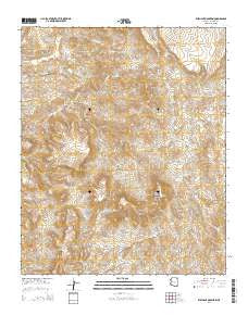 Elephant Mountain Arizona Current topographic map, 1:24000 scale, 7.5 X 7.5 Minute, Year 2014