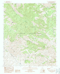 Elevator Mountain Arizona Historical topographic map, 1:24000 scale, 7.5 X 7.5 Minute, Year 1989