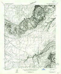 Emmett Wash NE Arizona Historical topographic map, 1:24000 scale, 7.5 X 7.5 Minute, Year 1954