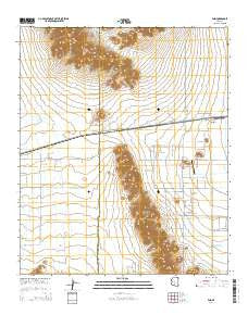 Enid Arizona Current topographic map, 1:24000 scale, 7.5 X 7.5 Minute, Year 2014