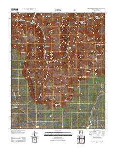 Explorers Monument Arizona Historical topographic map, 1:24000 scale, 7.5 X 7.5 Minute, Year 2012