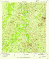 Fairbank Arizona Historical topographic map, 1:24000 scale, 7.5 X 7.5 Minute, Year 1952