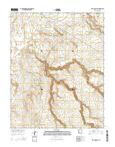 Fire Dance Mesa Arizona Current topographic map, 1:24000 scale, 7.5 X 7.5 Minute, Year 2014