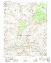 Fishtail Mesa Arizona Historical topographic map, 1:24000 scale, 7.5 X 7.5 Minute, Year 1988