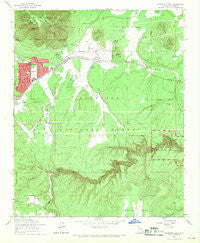 Flagstaff East Arizona Historical topographic map, 1:24000 scale, 7.5 X 7.5 Minute, Year 1962