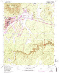 Flagstaff East Arizona Historical topographic map, 1:24000 scale, 7.5 X 7.5 Minute, Year 1962