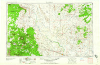 Flagstaff Arizona Historical topographic map, 1:250000 scale, 1 X 2 Degree, Year 1960