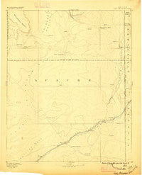 Fort Defiance New Mexico Historical topographic map, 1:250000 scale, 1 X 1 Degree, Year 1892