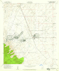Fort Huachuca Arizona Historical topographic map, 1:24000 scale, 7.5 X 7.5 Minute, Year 1958