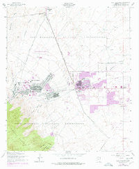 Fort Huachuca Arizona Historical topographic map, 1:24000 scale, 7.5 X 7.5 Minute, Year 1958