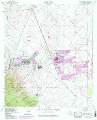 Fort Huachuca Arizona Historical topographic map, 1:24000 scale, 7.5 X 7.5 Minute, Year 1958