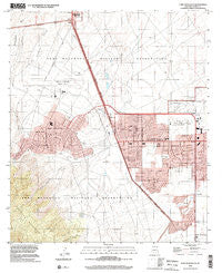 Fort Huachuca Arizona Historical topographic map, 1:24000 scale, 7.5 X 7.5 Minute, Year 1996