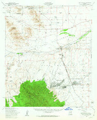 Fort Huachuca Arizona Historical topographic map, 1:62500 scale, 15 X 15 Minute, Year 1958