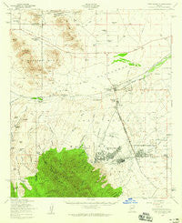 Fort Huachuca Arizona Historical topographic map, 1:62500 scale, 15 X 15 Minute, Year 1958