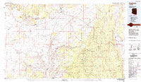Fredonia Arizona Historical topographic map, 1:100000 scale, 30 X 60 Minute, Year 1984
