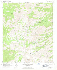 Fritz Canyon Arizona Historical topographic map, 1:24000 scale, 7.5 X 7.5 Minute, Year 1967