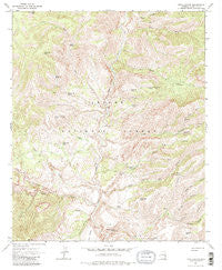 Fritz Canyon Arizona Historical topographic map, 1:24000 scale, 7.5 X 7.5 Minute, Year 1967