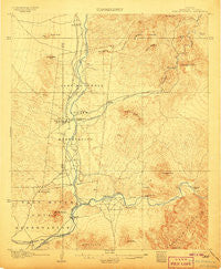 Ft. McDowell Arizona Historical topographic map, 1:62500 scale, 15 X 15 Minute, Year 1906