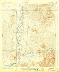 Ft. McDowell Arizona Historical topographic map, 1:62500 scale, 15 X 15 Minute, Year 1906