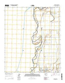 Gadsden Arizona Current topographic map, 1:24000 scale, 7.5 X 7.5 Minute, Year 2014