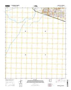 Gadsden OE S Arizona Current topographic map, 1:24000 scale, 7.5 X 7.5 Minute, Year 2014