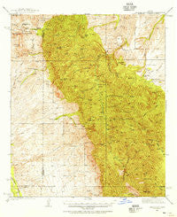 Galiuro Mts Arizona Historical topographic map, 1:62500 scale, 15 X 15 Minute, Year 1938