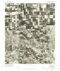 Gila Butte Arizona Historical topographic map, 1:24000 scale, 7.5 X 7.5 Minute, Year 1971