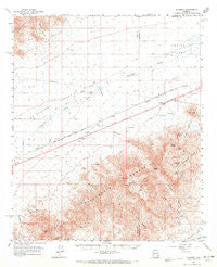 Gladden Arizona Historical topographic map, 1:62500 scale, 15 X 15 Minute, Year 1961