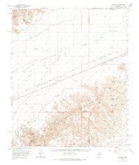 Gladden Arizona Historical topographic map, 1:62500 scale, 15 X 15 Minute, Year 1961