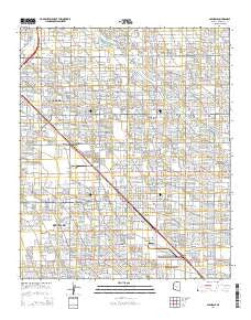Glendale Arizona Current topographic map, 1:24000 scale, 7.5 X 7.5 Minute, Year 2014