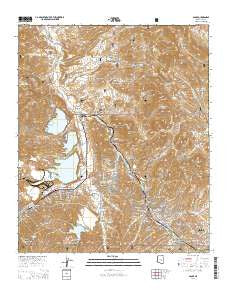 Globe Arizona Current topographic map, 1:24000 scale, 7.5 X 7.5 Minute, Year 2014