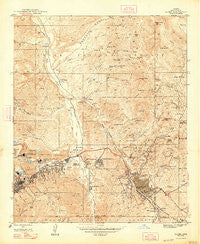 Globe Arizona Historical topographic map, 1:24000 scale, 7.5 X 7.5 Minute, Year 1945