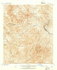 Globe Arizona Historical topographic map, 1:62500 scale, 15 X 15 Minute, Year 1901