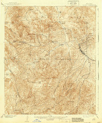 Globe Arizona Historical topographic map, 1:62500 scale, 15 X 15 Minute, Year 1902
