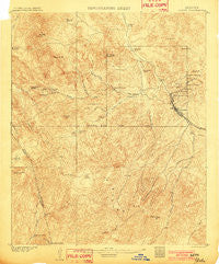 Globe Arizona Historical topographic map, 1:62500 scale, 15 X 15 Minute, Year 1902