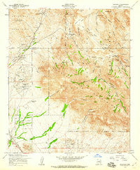 Goldfield Arizona Historical topographic map, 1:24000 scale, 7.5 X 7.5 Minute, Year 1956