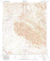 Goldfield Arizona Historical topographic map, 1:24000 scale, 7.5 X 7.5 Minute, Year 1956