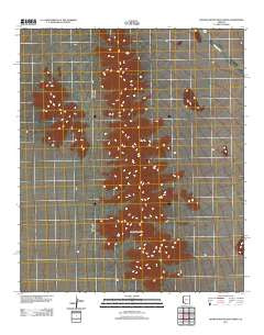Granite Mountains North Arizona Historical topographic map, 1:24000 scale, 7.5 X 7.5 Minute, Year 2011
